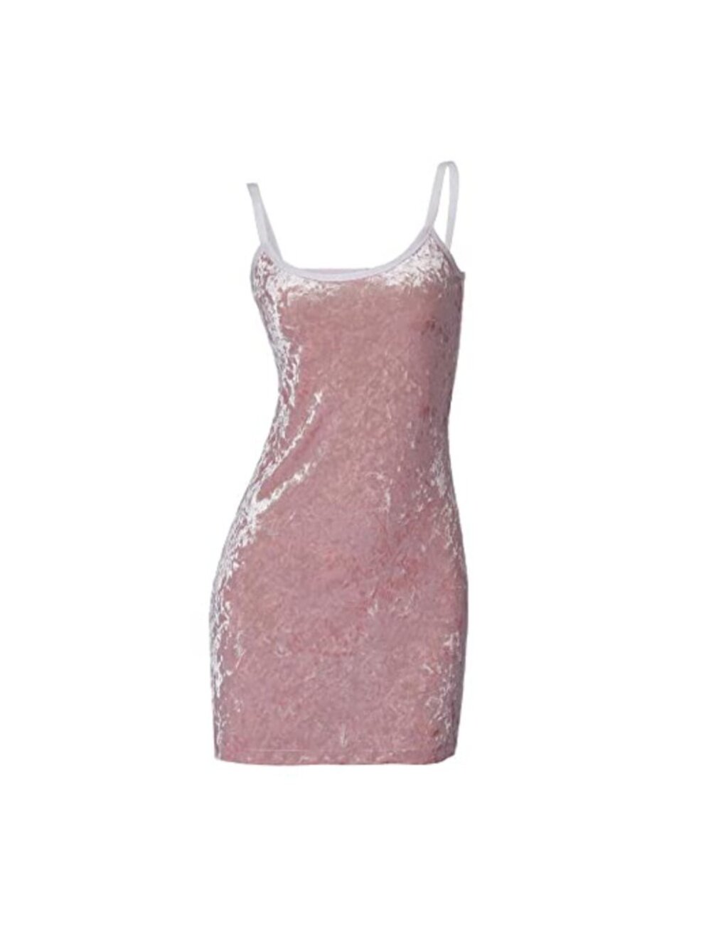 Crushed Velvet Bodycon Mini Dress Sleeveless Backless Party